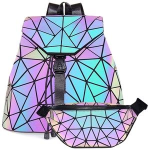 Price Deal Set of 2 Luminous Backpack - Fanny Pack